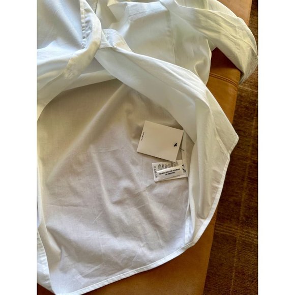 DKNY Cotton Poplin women’s buttoned closure oversized Top shirt size M - Picture 10 of 10